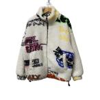 ショッピングzara ZARA◆フリースジャケット/M/ポリエステル/総柄