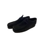 Clarks*WALLABEE/ deck shoes /24.5cm/BLK/ замша /261555197060//