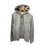 ショッピングBURBERRY BURBERRY◆ジップパーカー/XL/コットン/GRY/3929745