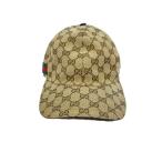 GUCCI◆キャップ/M/キャンバス/BRW/メンズ/200035