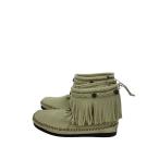 ショッピングMINNETONKA MINNETONKA◆ブーツ/UK6/CRM/スウェード/220955004