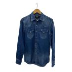 ショッピングウエスタン RRL◆ウエスタンシャツ/長袖シャツ/S/デニム/IDG/MNRRWOVM2O00253//
