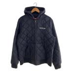 Supreme◆15AW/Independent Quilted Nylon Jacket/汚れ有/XL/ナイロン/BLK
