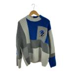 ZARA◆×ADER ERROR/パッチワークオーバーサイズニット/M/ウール/GRY