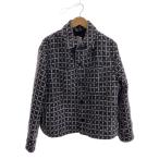 ショッピングzara ZARA◆ジャケット/M/ツイード/BLK/総柄/9621/422/064//