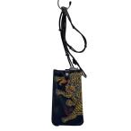 Vivienne Westwood◆ファイティングタイガー/ショルダースマホケース/ショルダーバッグ/牛革/NVY/総柄