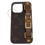 ショッピングVUITTON LOUIS VUITTON◆iPhone・バンパー・ドーフィーヌ13_モノグラム・キャンバス/PVC/ブラウン/総柄/レディース