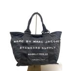MARC BY MARC JACOBS◆トートバッグ/コットン/BLK