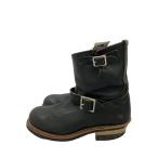 ショッピングエンジニア RED WING◆エンジニアブーツ/US8.5/BLK/レザー/8182