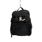 PRADA◆リュック/ナイロン/BLK/無地