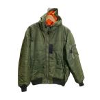 ショッピングstussy STUSSY◆フライトジャケット/L/ナイロン/KHK/無地