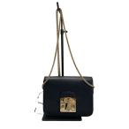 FURLA◆ショルダーバッグ/--/BLK/無地