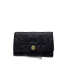 LOUIS VUITTON◆ミュルティクレ6_モノグラム・アンプラント/牛革/BLK/メンズ