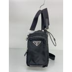 ショッピングPRADA PRADA◆RE-NYLON/スマートフォンケース/ショルダーバッグ/ナイロン/BLK