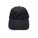 ショッピングPRADA PRADA◆キャップ/L/ナイロン/BLK/無地/レディース