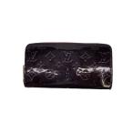 LOUIS VUITTON◆ジッピー・ウォレット_モノグラム・ヴェルニ/エナメル/BRD/レディース