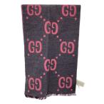 GUCCI◆マフラー/ウール/PNK/総柄/レディース/558007 3G636