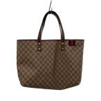 ショッピングgucci GUCCI◆トートバッグ/PVC/BRW/総柄