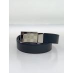 ショッピングダミエ LOUIS VUITTON◆サンチュール・ランゴ ベルト_ダミエ/レザー/BLK/メンズ