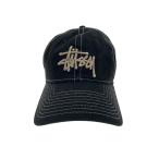 ショッピングstussy STUSSY◆9Twenty Washed Basic Truker/メッシュキャップ/コットン/BLK/メンズ/1311164