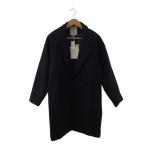 ショッピングカシミア UABONI◆チェスターコート/50/カシミア/BLK