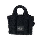 MARC JACOBS◆テディトート/トートバッグ/フリース/BLK/無地/QC-007641