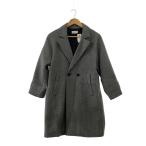 ショッピングzara ZARA◆チェスターコート/M/ウール/GRY