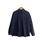 MARNI◆トロピカルウールシャツ/長袖シャツ/46/ウール/NVY