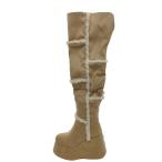 Darich◆フェイクムートンニーハイブーツ/XS/CML/ポリエステル/112535009