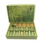 冷茶器/グラス/10点セット/茶托/竹若