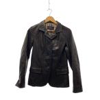 ショッピングBURBERRY BURBERRY LONDON◆レザージャケット・ブルゾン/38/羊革/BLK/無地/FC048-676-09