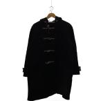 Schott* полупальто "даффл коут" /XL/ шерсть /BLK/ одноцветный 