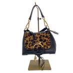 ショッピングchloe SEE BY CHLOE◆ショルダーバッグ/レザー/BLK/レオパード/03-19-86-65