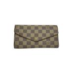 LOUIS VUITTON◆2)ポルト・フォイユ・サラ_ダミエ・アズール/PVC/WHT/メンズ