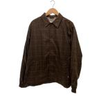 ショッピングstussy STUSSY◆ジャケット/--/ポリエステル/BRW/チェック//