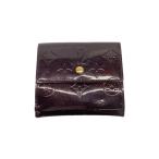 LOUIS VUITTON◆ポルト・モネ・ビエ・カルト・クレディ_モノグラム・ヴェルニ_BRD/エナメル/BRD/レディース