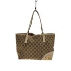 ショッピングＧＧキャンバス GUCCI◆トートバッグ_ニューブリット_GGキャンバス/キャンバス/WHT