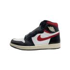 NIKE◆AIR JORDAN 1 RETRO HIGH OG/エアジョーダン1レトロハイ/ブラック/30cm/BLK