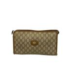 GUCCI PLUS◆ポーチ/キャンバス/KHK