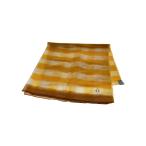 ショッピングカシミア HERMES◆ストール/カシミア/イエローチェック/レディース