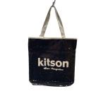 ショッピングkitson kitson◆トートバッグ/--/BLK/無地