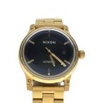 ショッピングnixon NIXON◆5th element/fully automatic/アナログ/ステンレス/BLK/GLD//