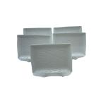 ショッピングさらさ たち吉◆白磁さらさ/皿/5点セット/WHT