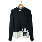 ショッピングmoncler MONCLER◆MAGLIA T-SHIRT/L/コットン/BLK/F10918D70020