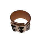 JAM HOME MADE & ready made◆バングル/レザー/WHT/メンズ/汚れ有