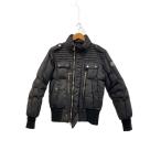 MONCLER◆ダウンジャケット/O/ナイロン/BLK/無地