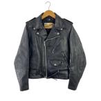 ショッピングschott Schott◆ダブルライダースジャケット/36/牛革/BLK/618//