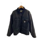 STUSSY◆ジャケット/L/コットン/BLK