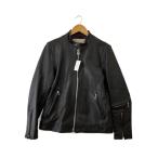 AVIREX◆シングルライダースジャケット/M/羊革/BLK/6191125//