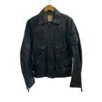 DIESEL◆レザージャケット・ブルゾン/M/牛革/BLK